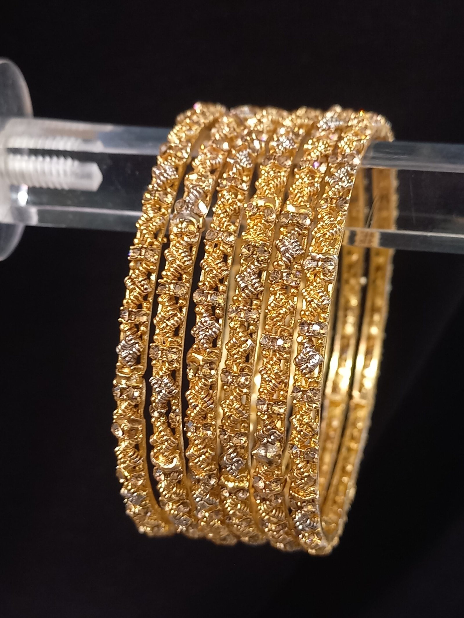 Gold look 6 pcs Indian Bangles (KNG-PL-26-26)