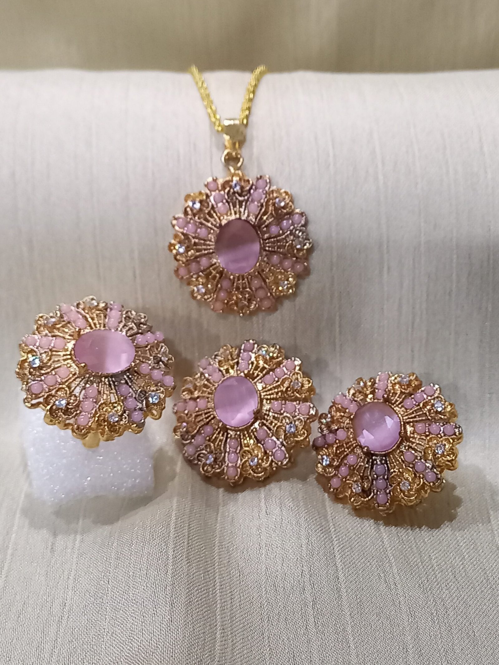 Locket Set Resin with Zircon (GJM-26-14)