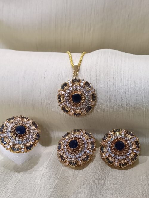 Locket Set Resin with Zircon (GJM-26-15)